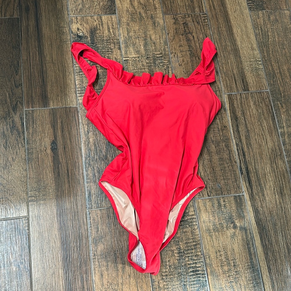 Jcrew Ruffled scoopback one-piece swimsuit - Picture 3 of 6